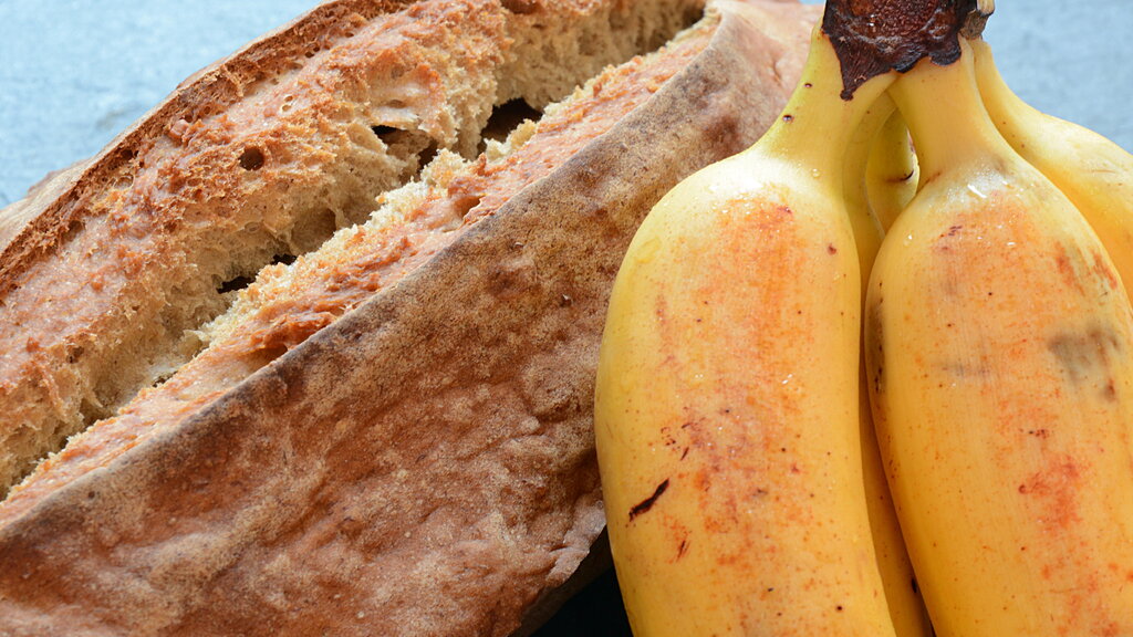 Bananenbrot ohne Zucker