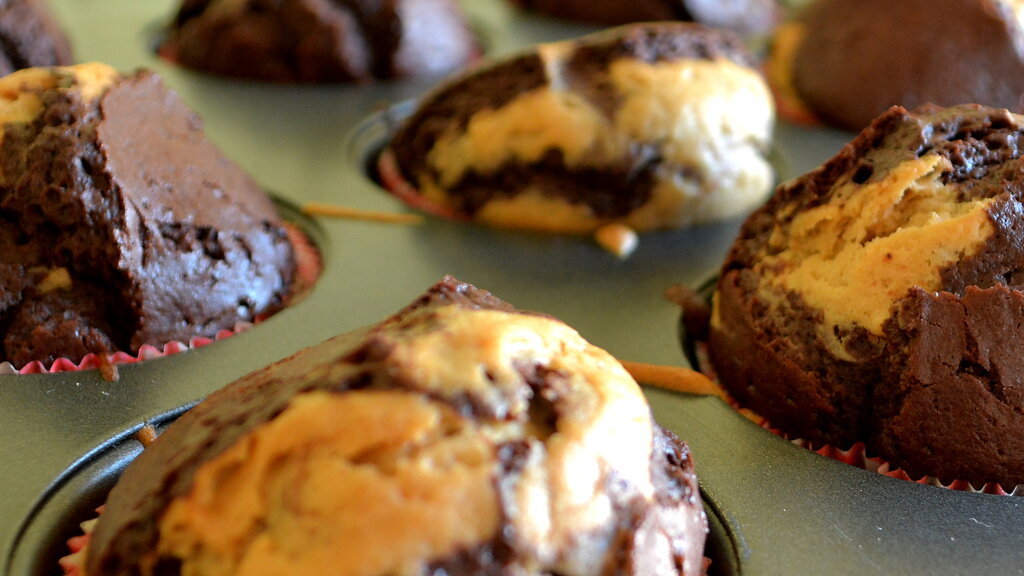 Marmormuffins ohne Milch und Ei