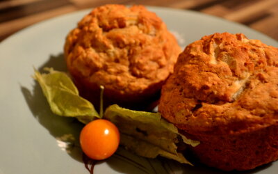 Zuckerfreie Bananenmuffins