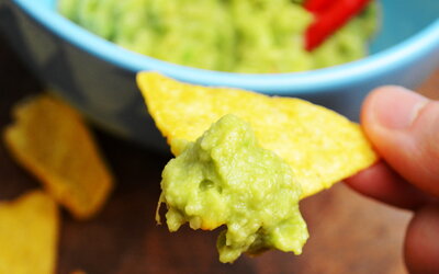 Perfekter Dip: Guacamole