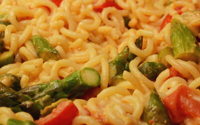 Spargel-Tomaten-Pfanne