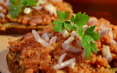 Veganes, fettfreies Mett