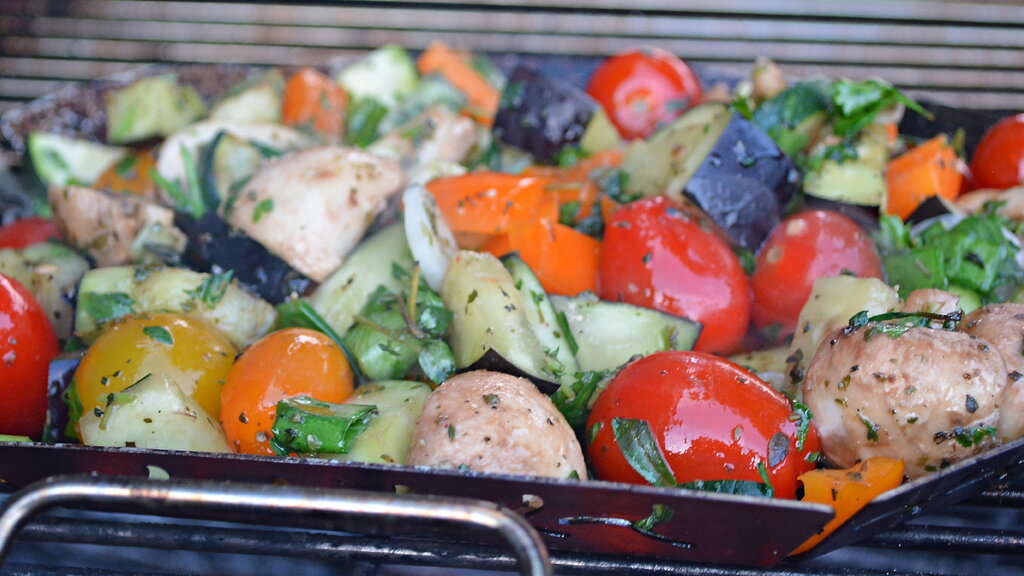 W&uuml;rziges Grillgem&uuml;se